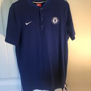 Nike Chelsea FC collarless polo shirt